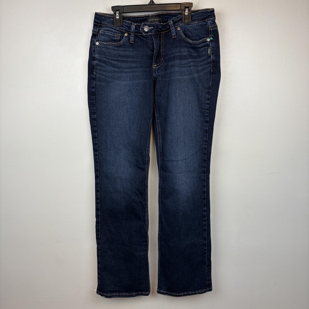 Silver‎ Jeans Co Jeans Womens 29x31 Dark Wash Tuesday Slim Boot Stretch Denim